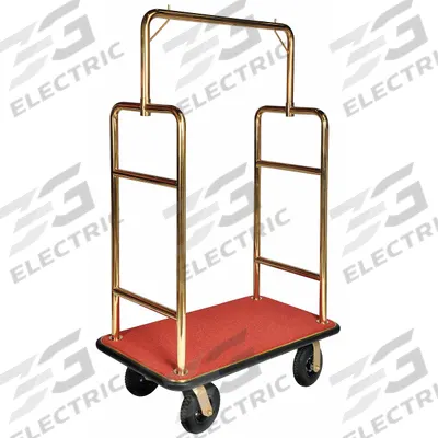 CSL Bellman Cart: 1 1/2 in Frame Dia, 44 in Overall Lg, 24 in Overall Dp, 72 in Overall Ht - Standard Bellman Carts