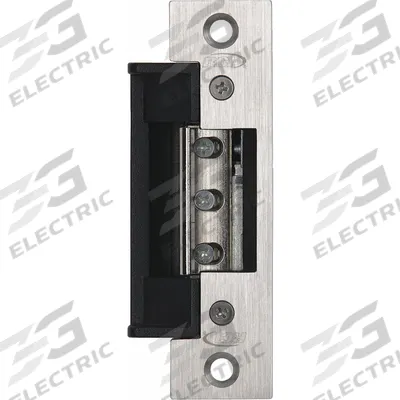RUTHERFORD Electric Door Strike: 1 1/4 in Wd, 4 7/8 in Ht, Cylindrical/Mortise - Combination Cylindrical & Mortise Electric Strikes