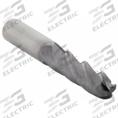 WIDIA HANITA Ball End Mill: Carbide, TiAlN Coated, 4 Flute, 1/2" Mill Dia, 1" LOC - General Purpose Carbide Ball End Mills