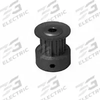 DAYTON Timing Pulley: Curvilinear, Fixed, For 6 mm Belt Wd, 12 Teeth, 3 mm Pitch, Aluminum (MPN 12-3M06M6CA4). Key specifications — Brand: DAYTON; Finish: Clear Anodized; For Belt Series: Powerhouse®.