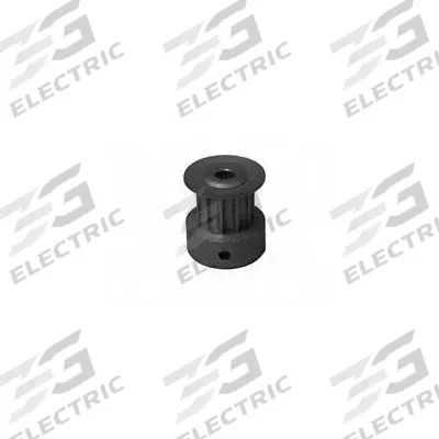 Dayton Timing Pulley: Curvilinear, Fixed, For 6 mm Belt Wd, 12 Teeth, 3 mm Pitch - HTD Section Fixed-Bore Timing Pulleys with Hub