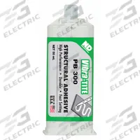 VIBRA-TITE Acrylic Adhesive: PB300, Ambient Cured, 50 mL, Dual-Cartridge, White, Gel (MPN PB30050). Key specifications — Series: PB300; Cured Color: White.