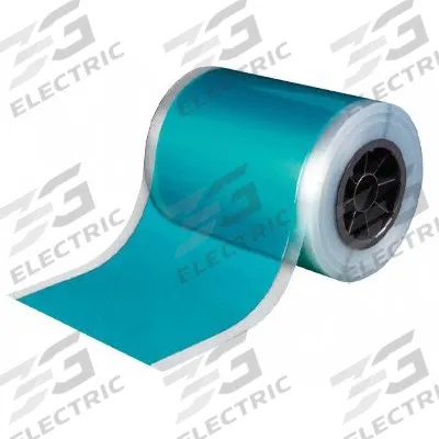 CAPLUGS Film Tape: 24 in Wd, 72 yd Lg, 2 mil Thick, Polyester Film, Silicone, Green - High-Temperature Film Masking Tape