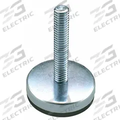 GLIDE RITE Male-End Leveling Mount: Fixed Stud, 1/4"-20 Thread Size, 1.2 in, 250 lb Capacity (MPN SG02-EL). Key specifications — Finish: Plain; Base Shape: Round; Load Capacity: 250 lb; Thrust Pad Material: Rubber.