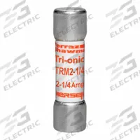 MERSEN Fuse: TRM Series, Midget, Time-Delay, 2.25 A, 250 V AC, 13/32 in x 1 1/2 in, Non-Indicating (MPN TRM2-1/4). Key specifications — Series: TRM; Brand: MERSEN.
