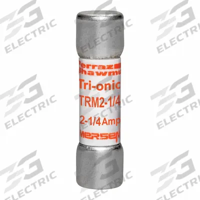 MERSEN Fuse: TRM Series, Midget, Time-Delay, 2.25 A, 250 V AC, 13/32 in x 1 1/2 in - Time-Delay Cylindrical Fuses