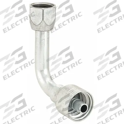 AEROQUIP Hydraulic Crimp Fitting: Steel x Steel, 90° Elbow, -4 For Hose Dash Size - Aeroquip Crimp Hydraulic Hose Fittings with JIC Connection