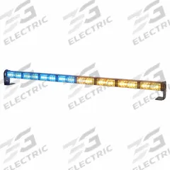 CODE 3 Warning and Directional Light Stick: Combo Warning and Directional Light, Amber/Blue, Clear (MPN MTS835MC-BA). Key specifications — Brand: CODE 3; Lens Color: Clear; Number of Flash Patterns: 41; Installation Type: Removable; Operating Voltage: 12 to 24V.