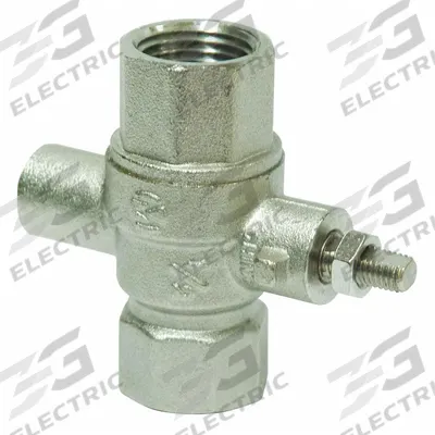 BRADLEY Ball Valve: S27-327, Compatible with Bradley, Chrome Plated Brass - Shower Activation Handles & On/Off Valves