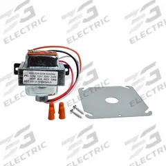 ROBERTSHAW Class 2 Transformer: 50 VA Power Rating, 120V AC/208V AC/240V AC, 28V AC, Primary Fuse (MPN 620-501). Key specifications — Brand: ROBERTSHAW; Connection - Primary: Wire Lead; Connection - Secondary: Screw Terminal; Input Voltage: 240V AC; Mounting: Foot; Output Voltage: 28V AC.