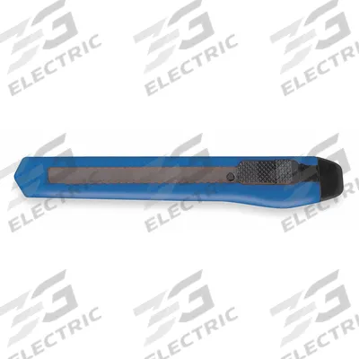 WESTWARD Snap-Off Utility Knife: 5 in Overall Lg, Plain, 12 Segments, 1 Blades Stored - 9mm Blade Snap-Off Knives
