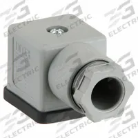 PARKER Wire Connector Plug: Din Connector, Compatible with Solenoid A, Mfr Part # 692915, Plastic. Key specifications — attr1018506: PARKER; attr1018508: Solenoid A; attr1018523: Din Connector; attr1018505: 692915; attr1018514: Plastic.
