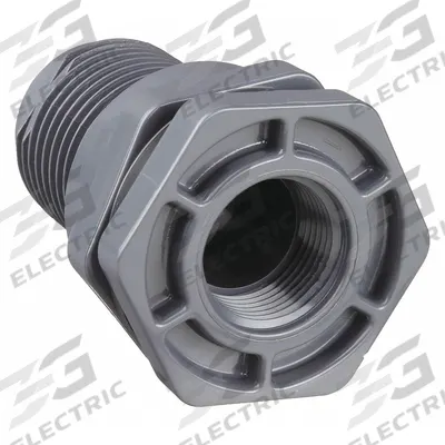 HAYWARD Bulkhead Tank Fitting: PVC Body, 3/4 in Female NPT Threaded Inside - PVC Through-Wall Fittings