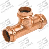 NIBCO Crimp Tee: Tee, 2 in CTS x 1/2 in CTS x 2 in CTS size, Press-fit x Press-fit x Press-fit (MPN 9104255PC). Key specifications — Brand: NIBCO; Series: Press System; Broad - Material for Bullet: Copper Or Bronze; Fitting Size: 2 in CTS x 1/2 in CTS x 2 in CTS; Brand - Broad: NIBCO.