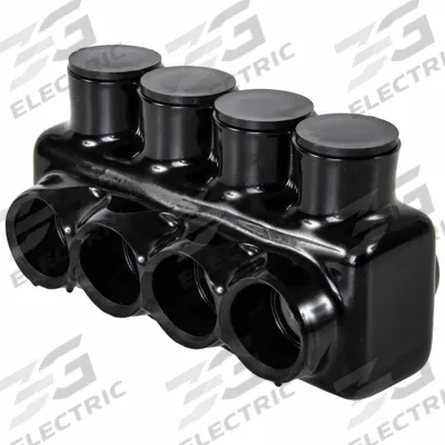 POLARIS Multitap Connector: 4 Port, Single-Sided Entry, 14 AWG – 1/0 AWG Wire Size - Dry-Location Single-Sided Entry Multitap Connectors