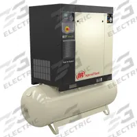INGERSOLL RAND Rotary Screw Air Compressor: Horizontal, 15 hp, 50.4 cfm, 120 gal Tank, 460V AC (MPN R11I-A135-TAS/120-460-3). Key specifications — attr48606: Three; attr48593: 460V AC; attr48578: INGERSOLL RAND; attr110305: Included.