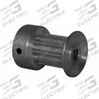 DAYTON Timing Pulley: Curvilinear, Fixed, For 9 mm Belt Wd, 10 Teeth, 3 mm Pitch, Aluminum (MPN 10-3M09M6CA3). Key specifications — Brand: DAYTON; Finish: Clear Anodized; For Belt Series: Powerhouse®.