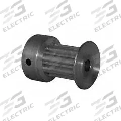 DAYTON Timing Pulley: Curvilinear, Fixed, For 9 mm Belt Wd, 10 Teeth, 3 mm Pitch, Aluminum (MPN 10-3M09M6CA3). Key specifications — Brand: DAYTON; Finish: Clear Anodized; For Belt Series: Powerhouse®.