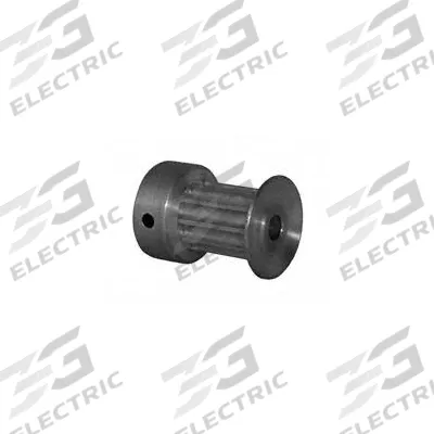 Dayton Timing Pulley: Curvilinear, Fixed, For 9 mm Belt Wd, 10 Teeth, 3 mm Pitch - HTD Section Fixed-Bore Timing Pulleys with Hub