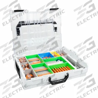 WAGO Electrical Interconnection Kit: 187 Pieces - Mixed Wire Connector & Terminal Sets