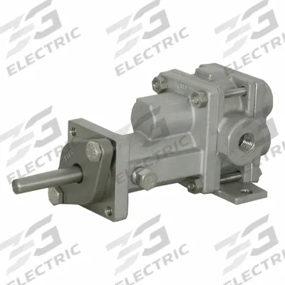 PULSAFEEDER Rotary Gear Pump Head: 316 Stainless Steel, 1/4" FNPT, Metal Alloy, 316 SS - C-Face Mount Gear Pump Heads