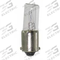 EATON Incandescent Bulb: Incandescent, Miniature Bayonet (BA9s), (T) Tubular, T3-1/4, 120MB, 120V AC (MPN 28-3044). Key specifications — Light Color: White; Trade Number: 120MB; Voltage: 120V AC; Brand: EATON; Bulb Shape: T3-1/4.