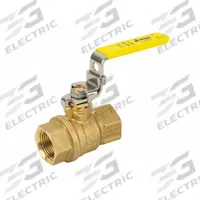 JOMAR VALVE Manual Two-Way Ball Valve: 1 1/4 in, Brass, Straight, Press x Press, Full Port Ball Port (MPN 100-706-LH). Key specifications — Brand: JOMAR VALVE; Handle: Locking Lever.