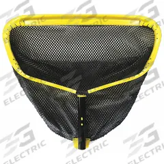 JED POOL TOOLS Leaf Rake: Black/Yellow, Aluminum, 19 3/4 in Overall Ht, 22 in Overall Wd (MPN 40-396). Key specifications — attr994960: JED POOL TOOLS; attr994935: Yellow; attr994957: Leaf Rake; attr994948: Aluminum.