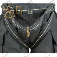 GEMTOR Rescue Harness: II, Kevlar, 36 in Waist Size (Min), 50 in Waist Size (Max) (MPN 544FR-2). Key specifications — Brand: GEMTOR; Standards: NFPA 1893; Hardware Material: Steel; Webbing Materials: Kevlar; Back D-Ring: No; Class: II; Color: Black; Front D-Ring: No.