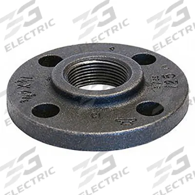 ANVIL Metal Pipe Flange: Flange, 2 in, Female NPT Threaded, Flat, 175 psi @ 150° F - Threaded Zinc Galvanized Steel Flanges
