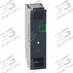 SCHNEIDER Variable Frequency Drive: In Phase Three, Out Phase Three, 100 hp, IP21, No Bypass (MPN ATV930D75M3C). Key specifications — Style: Compact; Color: Black/Green; Output Phase: Three.