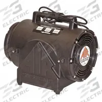 AIR SYSTEMS INTERNATIONAL Confined Space Fan: 115 V AC, 8 in Duct Dia, 1/3 hp Horsepower, Black (MPN CVF-8EXP). Key specifications — Brand: AIR SYSTEMS INTERNATIONAL; Includes: 25 ft Power Cord; Operating Voltage: 115 V AC.