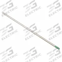 MILLER ELECTRIC Tungsten Electrode: Pure Tungsten, 3/32 in x 7 in, Green, EWP, 10 PK (MPN WP332X7). Key specifications — Brand: MILLER ELECTRIC; Overall Length: 7 in; AWS Classification: EWP; Welding Current Designation: AC; Color: Green.