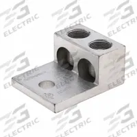 POLARIS Mechanical Connector: For Wire Size 2 AWG – 600 kcmil, 2 Wire Terminations (MPN 2-600T). Key specifications — Brand: POLARIS; Lug Material: Tin-Plated Aluminum.