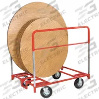 RAYMOND PRODUCTS Table Cart: 1,000 lb, 48 in L x 36 in W x 51 in H, For 18 1/2 in Min Chair Wd, Red (MPN 3753). Key specifications — Frame Color: Red; Brand: RAYMOND PRODUCTS; Caster/Wheel Configuration: (4) Swivel.