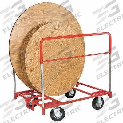 RAYMOND PRODUCTS Table Cart: 1,000 lb, 48 in L x 36 in W x 51 in H, For 18 1/2 in Min Chair Wd - Carts with Vertical Divider Rail for Round & Rectangular Tables