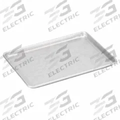 CHICAGO METALLIC Sheet Pan: Sheet Pan Pan, One Half Sheet Pan Size, Aluminum, Glazed, Solid, Silver (MPN 40955). Key specifications — Bead Closure: Open Bead; Coating: Glazed; Pan Style: Sheet Pan; Perforation: Solid; Brand: CHICAGO METALLIC; Color: Silver; Material: Aluminum; NSF Certified: No.
