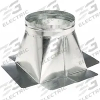 Attic & Roof Ventilator Base: 12 in Throat Dia, Mfr Part # FB12G. Key specifications — Compatible Grainger SKU: 2C531; Compatible Manufacturer Model Number: TV12G; Finish: Galvanized; Flashing Size: 20 in x 20 in; For Fan Type: Wind-Driven Turbines; For Use With: Flat Roof Mounting Base, 12" Galvanized; Manufacturer Part Number: FB12G; Brand: EMPIRE.