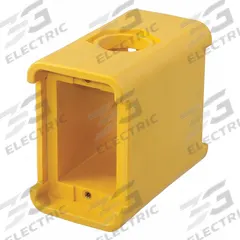 HUBBELL WIRING DEVICE-KELLEMS Portable Outlet Box: Portable Outlet Box, 2 Gangs, Yellow (MPN HBL3080). Key specifications — Color: Yellow; Brand: HUBBELL WIRING DEVICE-KELLEMS.