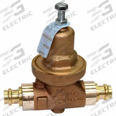 APOLLO Water Pressure Reducing Valve: NPT x NPT, 1/2 in Pipe Size, Bronze, 25 psig to 75 psig (MPN 36LF40301). Key specifications — Brand: APOLLO; Low-Lead Compliance: Low-Lead Compliant.