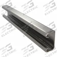 Strut Channel - Solid Wall: 304 Stainless Steel, 14 ga Gauge, 7/8 in Overall Ht, 10 ft Overall Lg (MPN S45810SL78). Key specifications — Material: 304 Stainless Steel; Color: Silver; Finish: Polished; Hole Size: No Holes; Hole Spacing: No Holes; Slot Type: Solid; Brand: CALBRITE.
