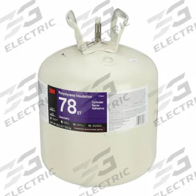 3M Spray Adhesive: 78ET, 29.3 lb, Tank - Spray Adhesives for Foam & Fabric