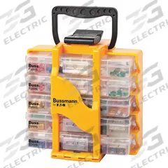 BUSSMANN Fuse Kit: Includes Series ATC/ATM/ATM-LP/FMX/MAX, Automotive Fuses, 2 A – 100 A Range (MPN Fuse-Caddy1). Key specifications — Fuse Series Included: ATM-LP; Tool Included: None; Brand: BUSSMANN.