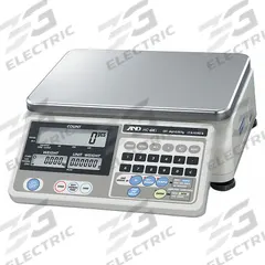 A&D WEIGHING Industrial Bench Scale: 8 1/4 in x 11 3/4 in, Not IP Rated, Integrated, HC-I Series (MPN HC-6KI). Key specifications — attr1341383: RS-232C; attr1341384: 0.002 lb/0.001 kg; attr1341400: A&D WEIGHING; attr1383935: Stainless Steel.
