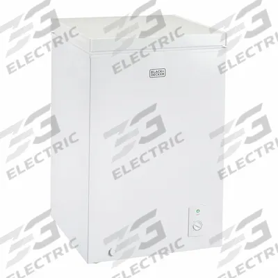 BLACK & DECKER Chest Freezer: White, 3.5 cu ft Capacity - Chest Freezers
