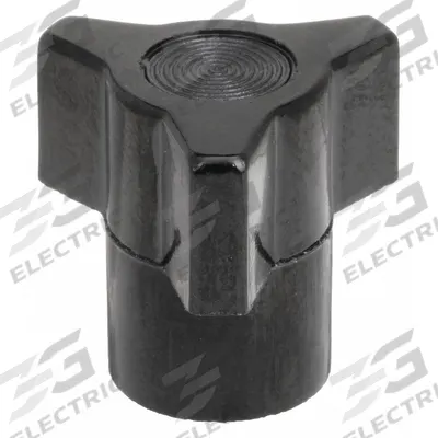 DAVIES Hand Knob: 3 Point, Thermoset, 5/16"-18 Thread, 2 in Dia - 3-Arm Knobs with Threaded Hole