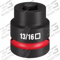 MILWAUKEE Impact Socket: 1 in Drive Size, SAE, 13/16 in Socket Size, 4-Point, Std, Black Phosphate (MPN 49-66-7841). Key specifications — attr1215501: MILWAUKEE; attr1215515: Black Phosphate; attr1215518: 13/16 in.