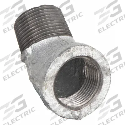 ANVIL Metal Pipe Elbow: 45° Elbow, 300 psi @ 150° F, 1 in x 1 in, Malleable Iron - Medium-Pressure Threaded Pipe Fittings