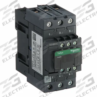 SCHNEIDER Magnetic Contactor: Non-Reversing, 3 Poles, 3NO Contacts, 65 A - Non-Reversing IEC Contactors