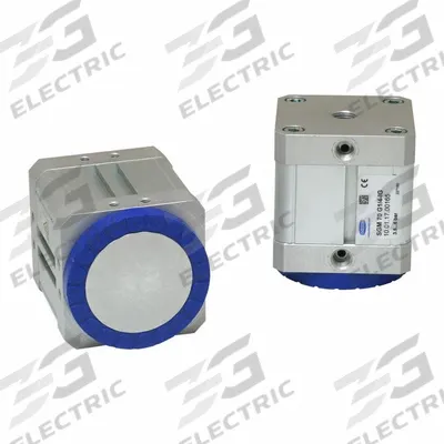 SCHMALZ Magnetic Gripper: SGM, G1/4 in, Max. 290 N Holding Force, 51 mm Magnet Dia - Magnetic Grippers for Perforated Metal Applications